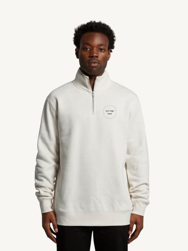 Stencil Half Zip Crew