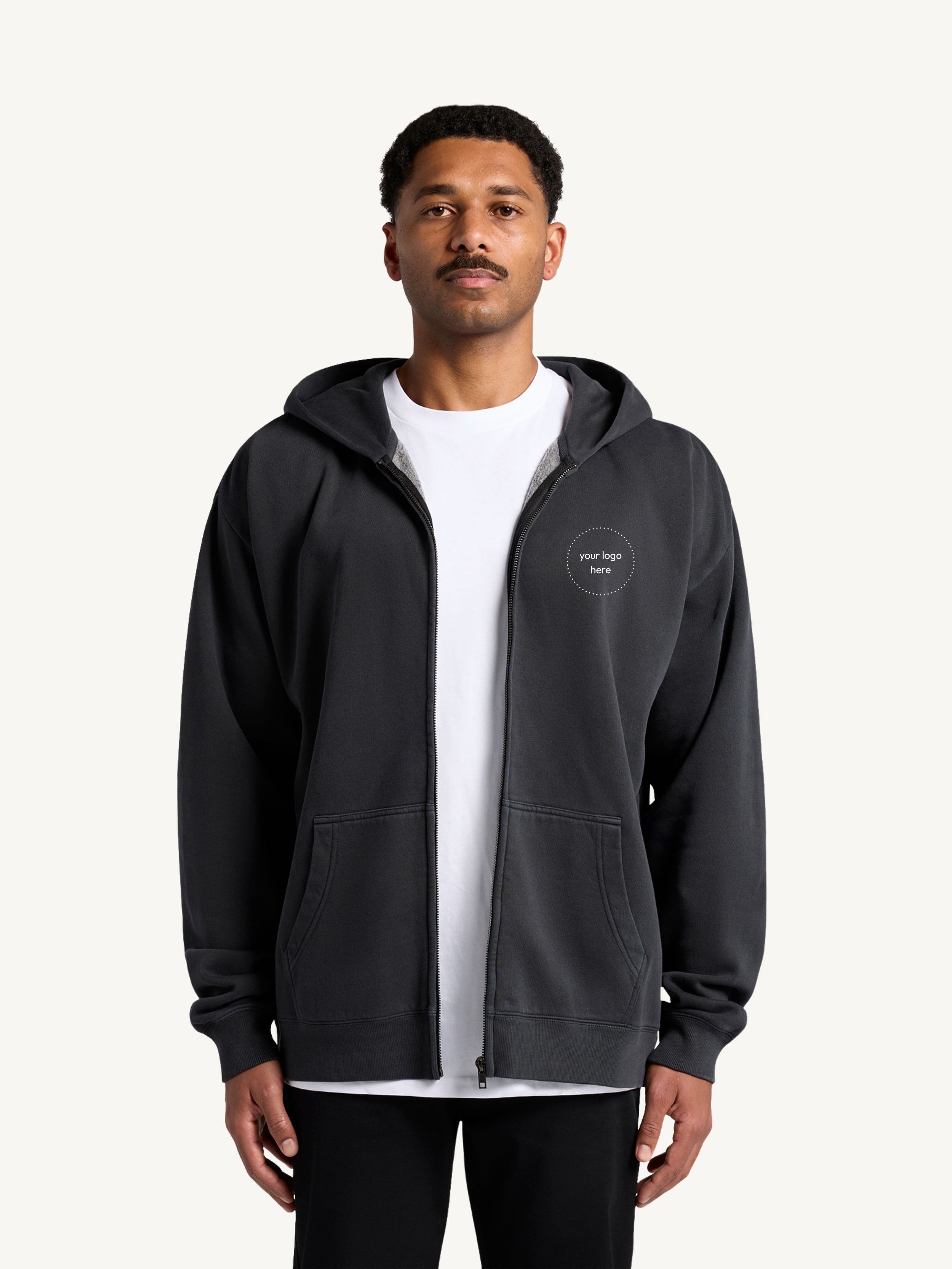 Relax Faded Zip Hood