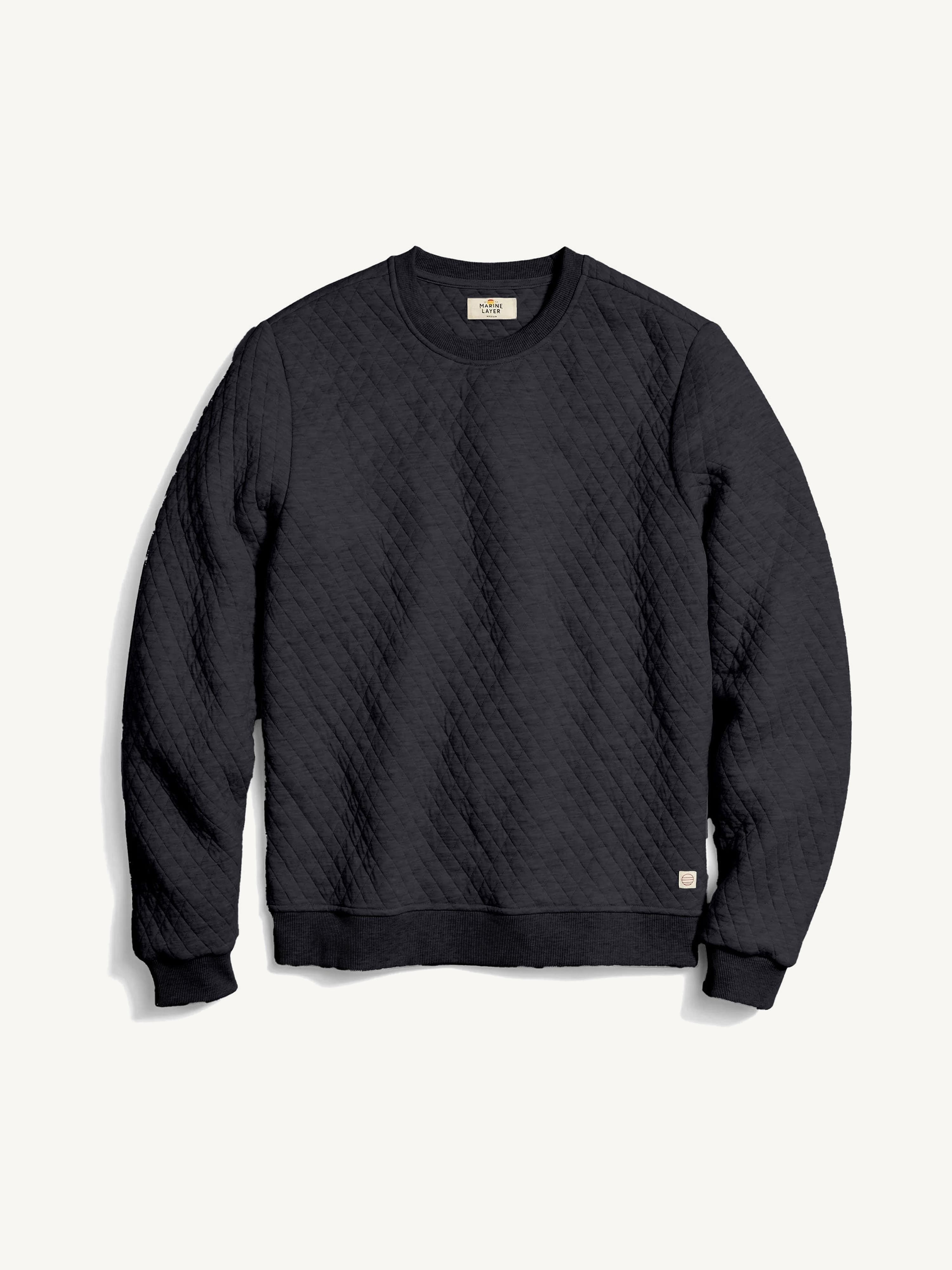 Marine Layer Men's Corbet Quilted Crew Pullover