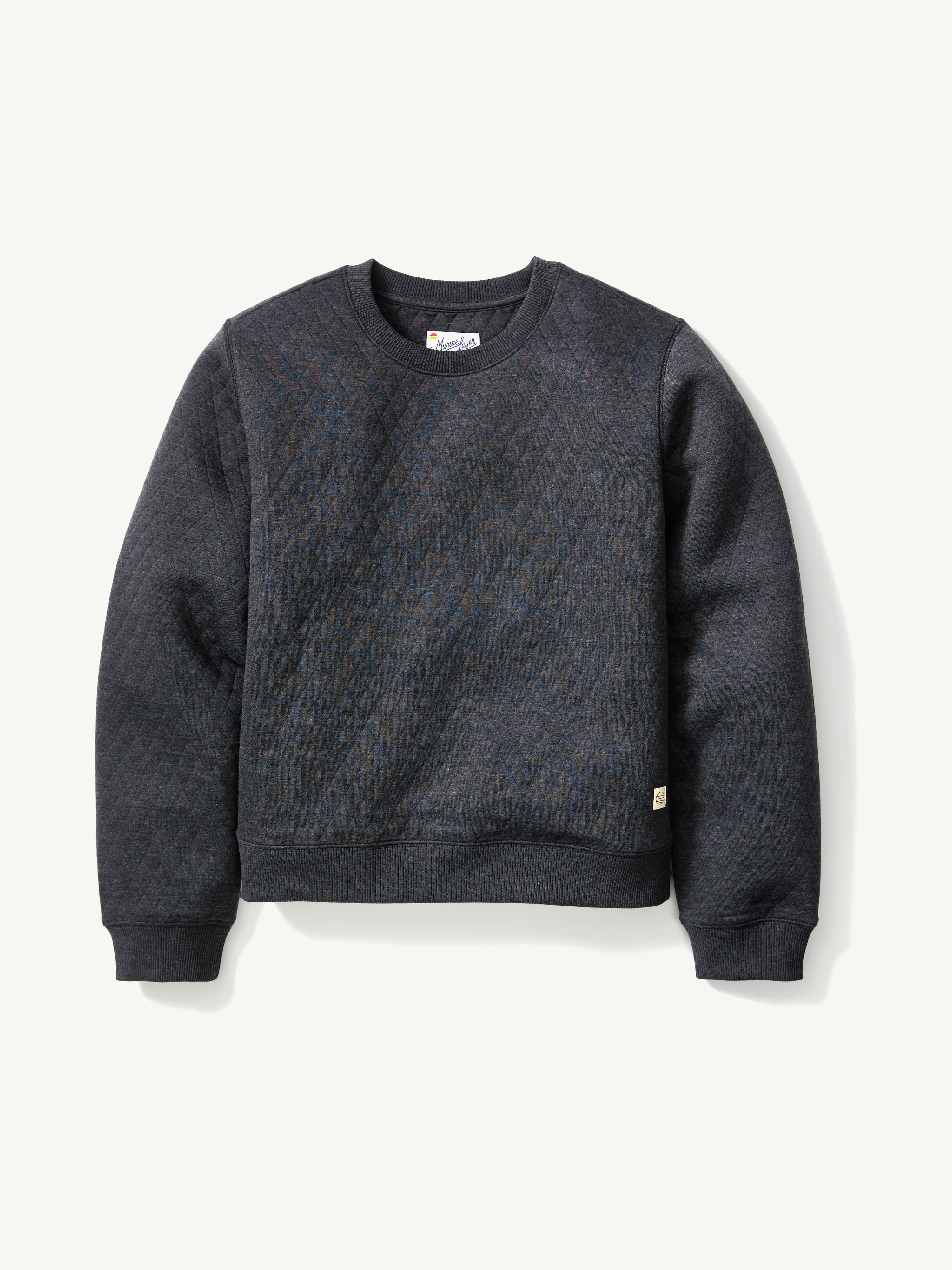 Marine Layer Women's Corbet Quilted Crew Pullover