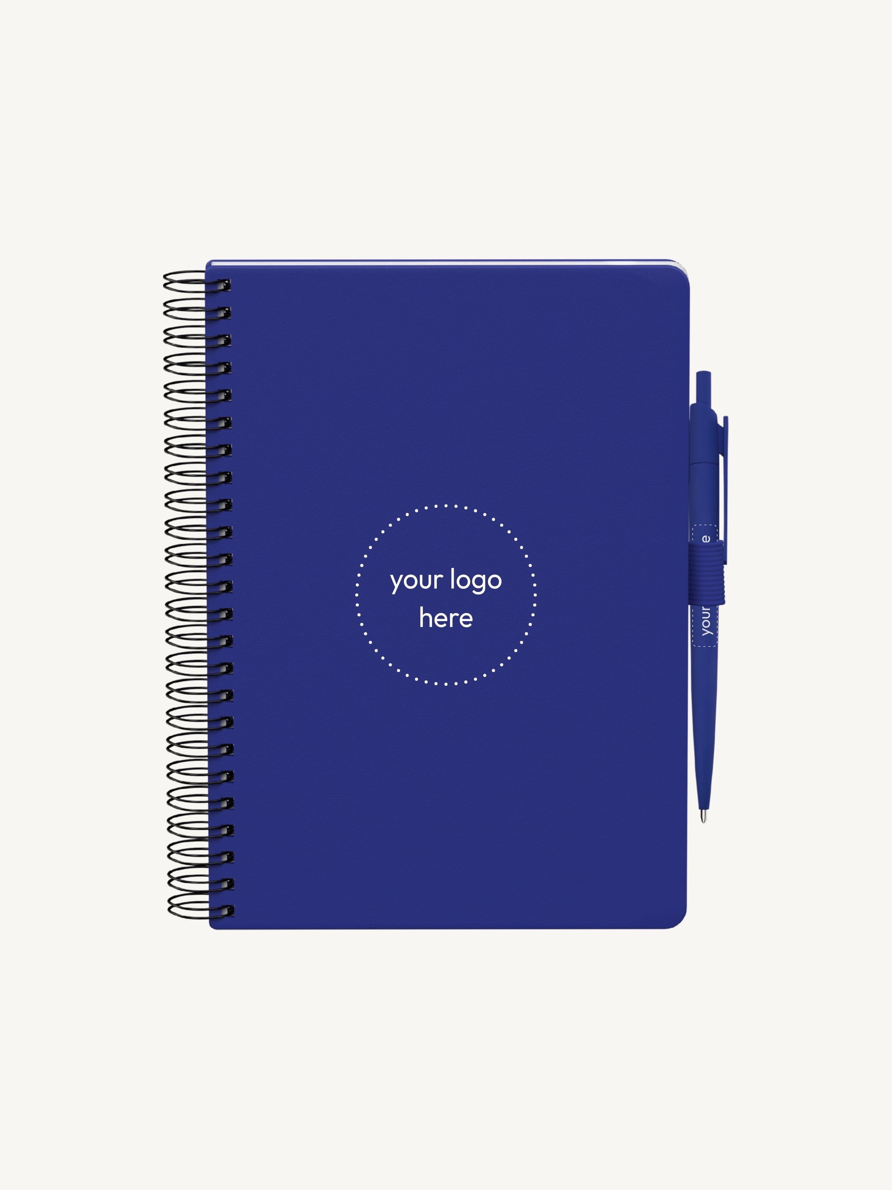 Hard Cover Spiral Notebook & Pen Set