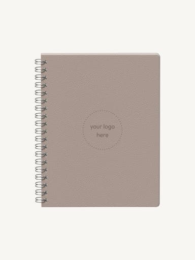 Pebbled Soft Cover Spiral Journal