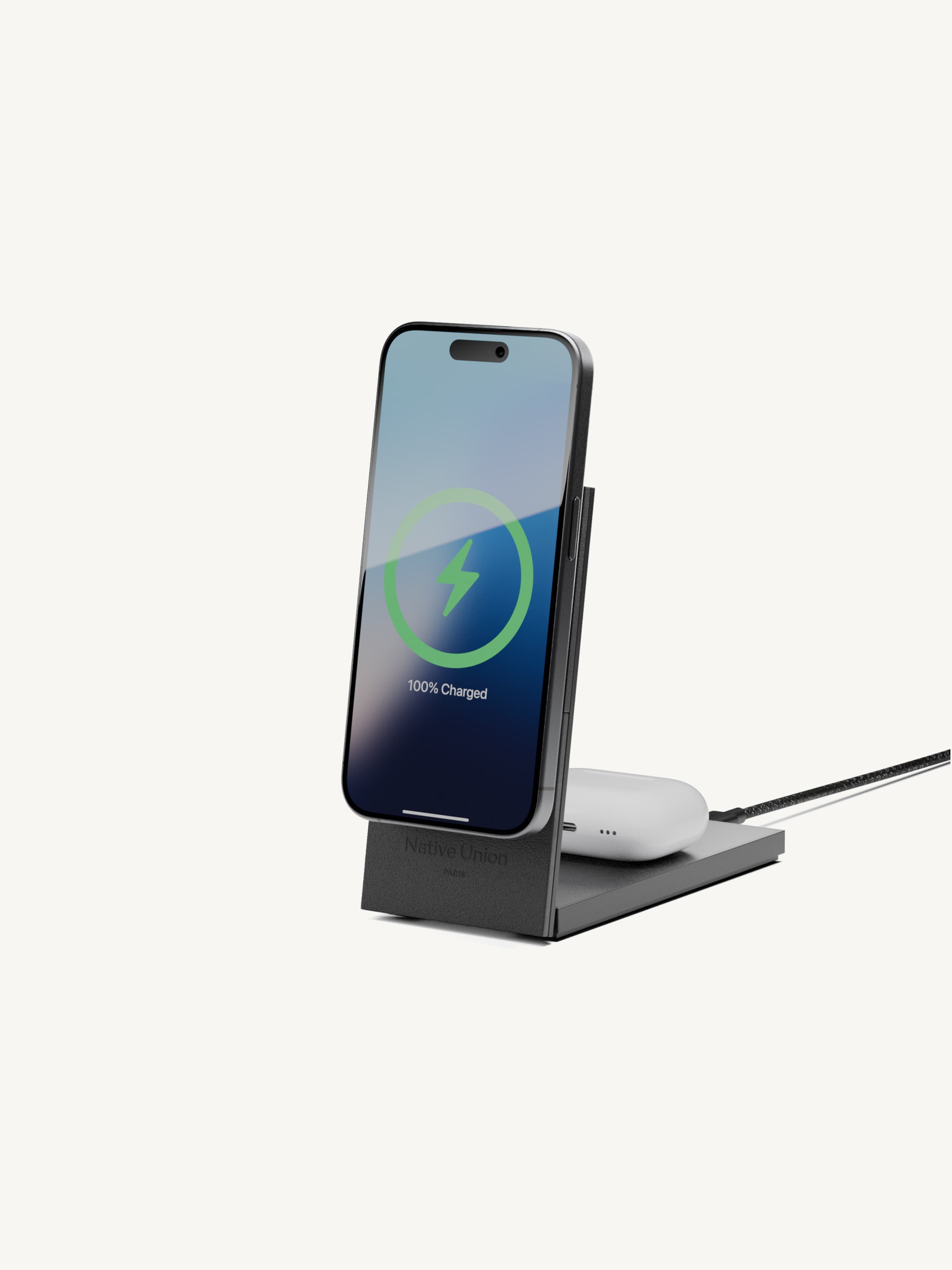 Native Union Rise 2-in-1 Qi2 Wireless Charger view 3