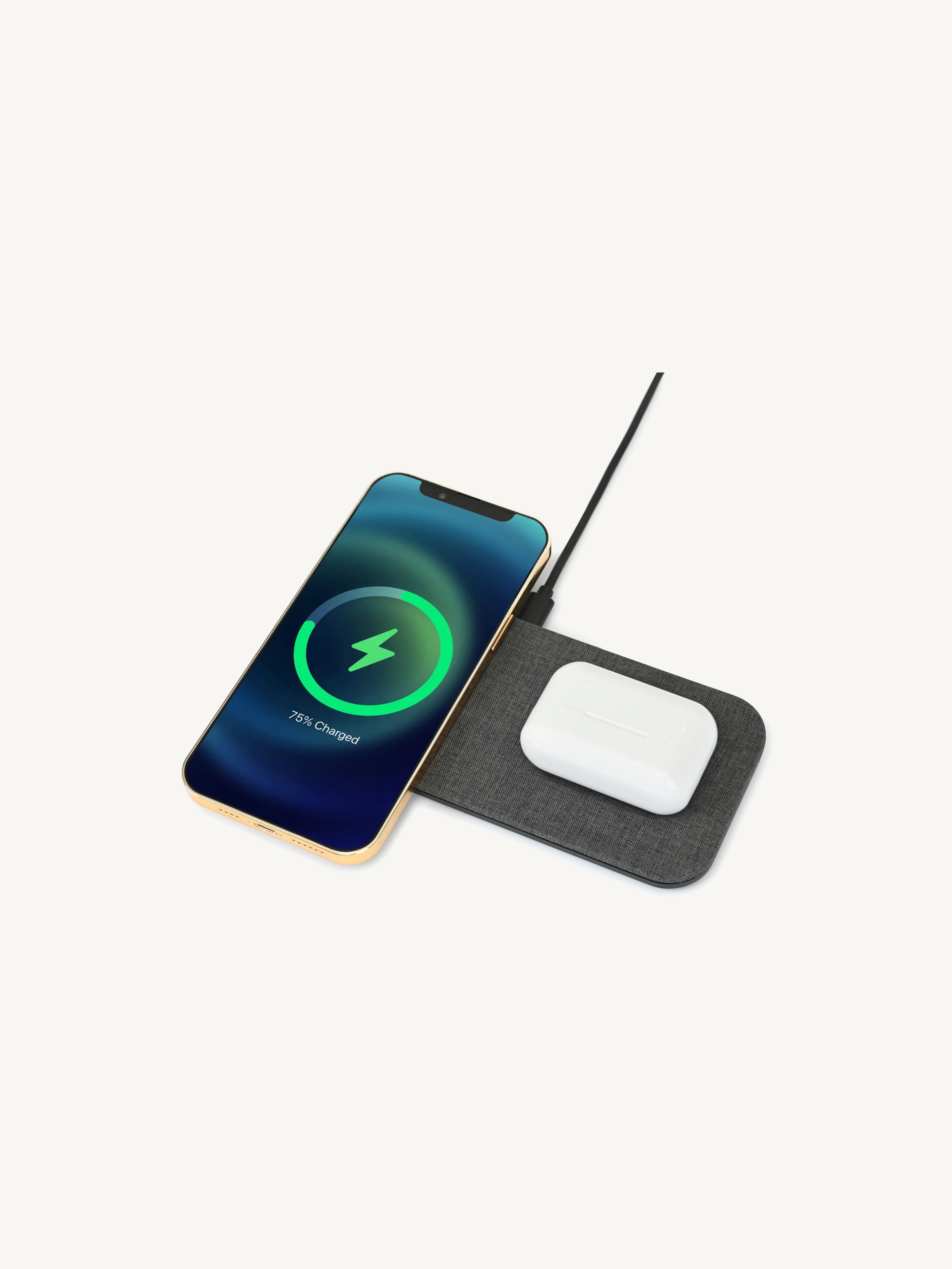 Eden Recycled rPET Wireless Dual Charging Pad view 2