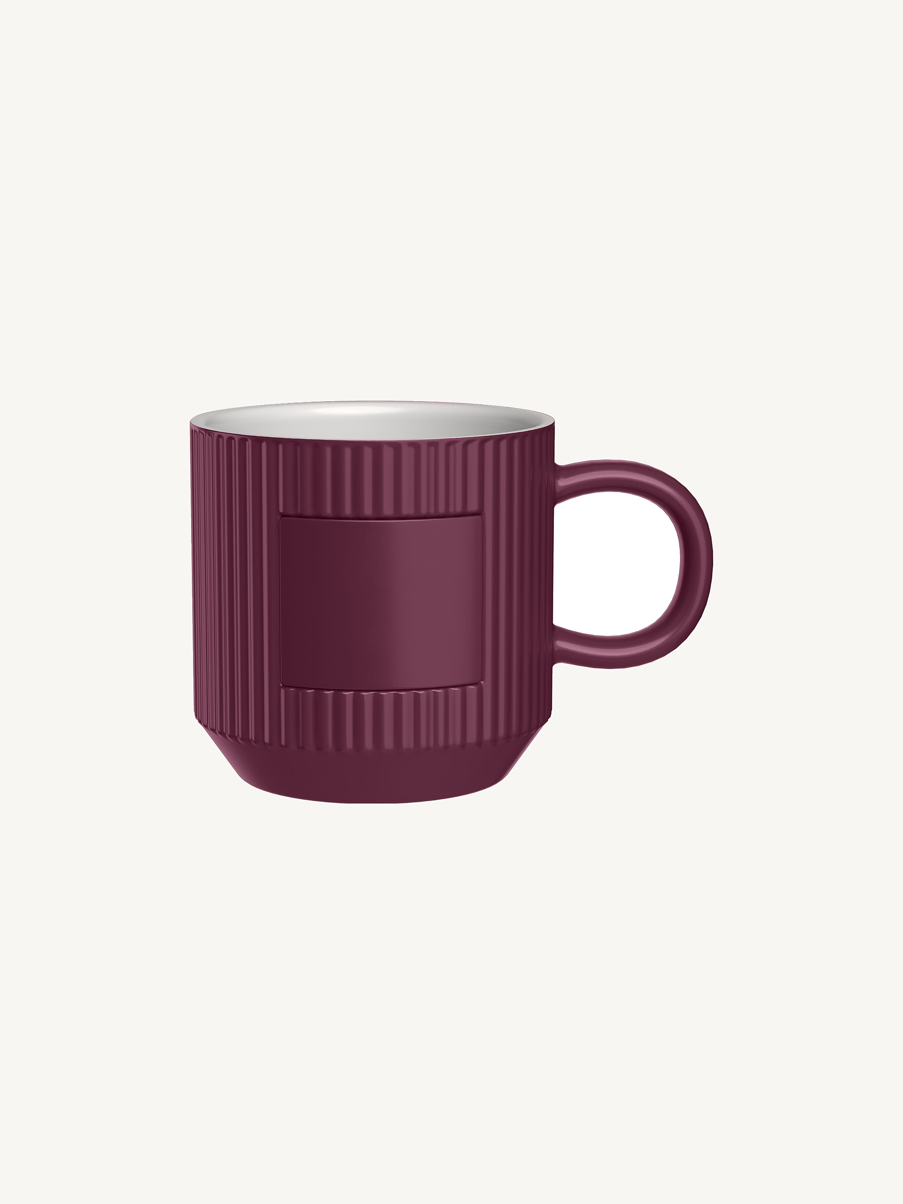 Ribbed Ceramic Mug 12oz