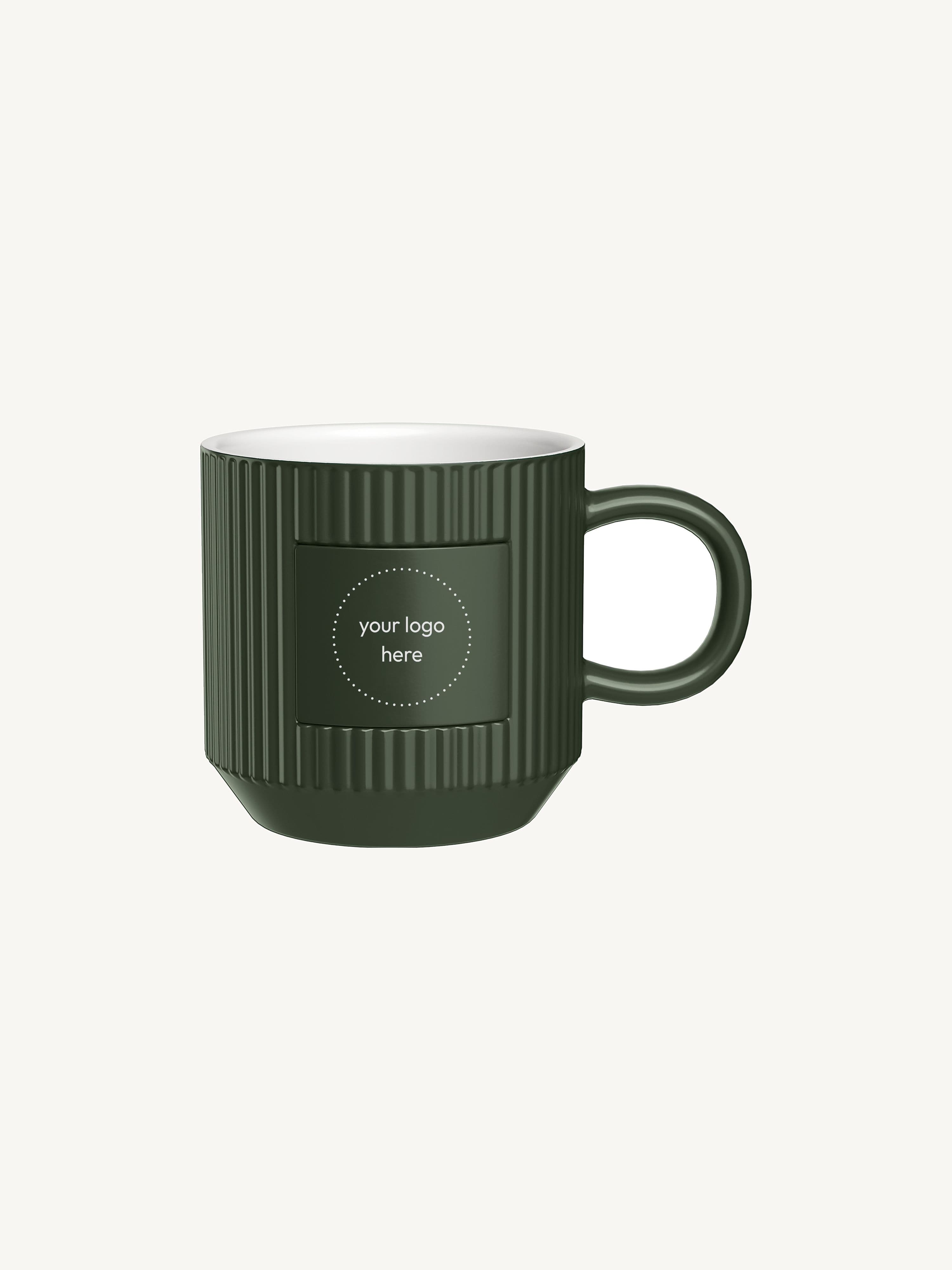Ribbed Ceramic Mug 12oz