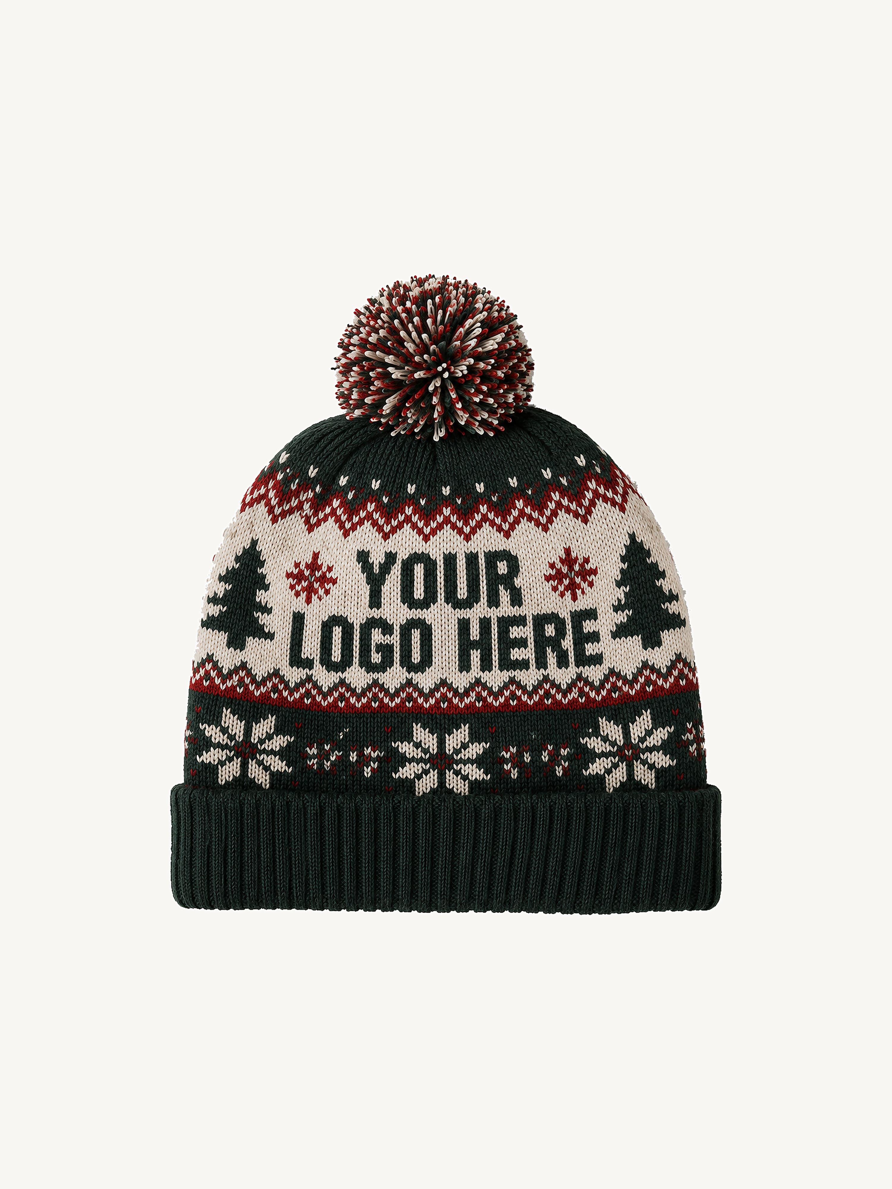 Custom Knit Holiday Beanie