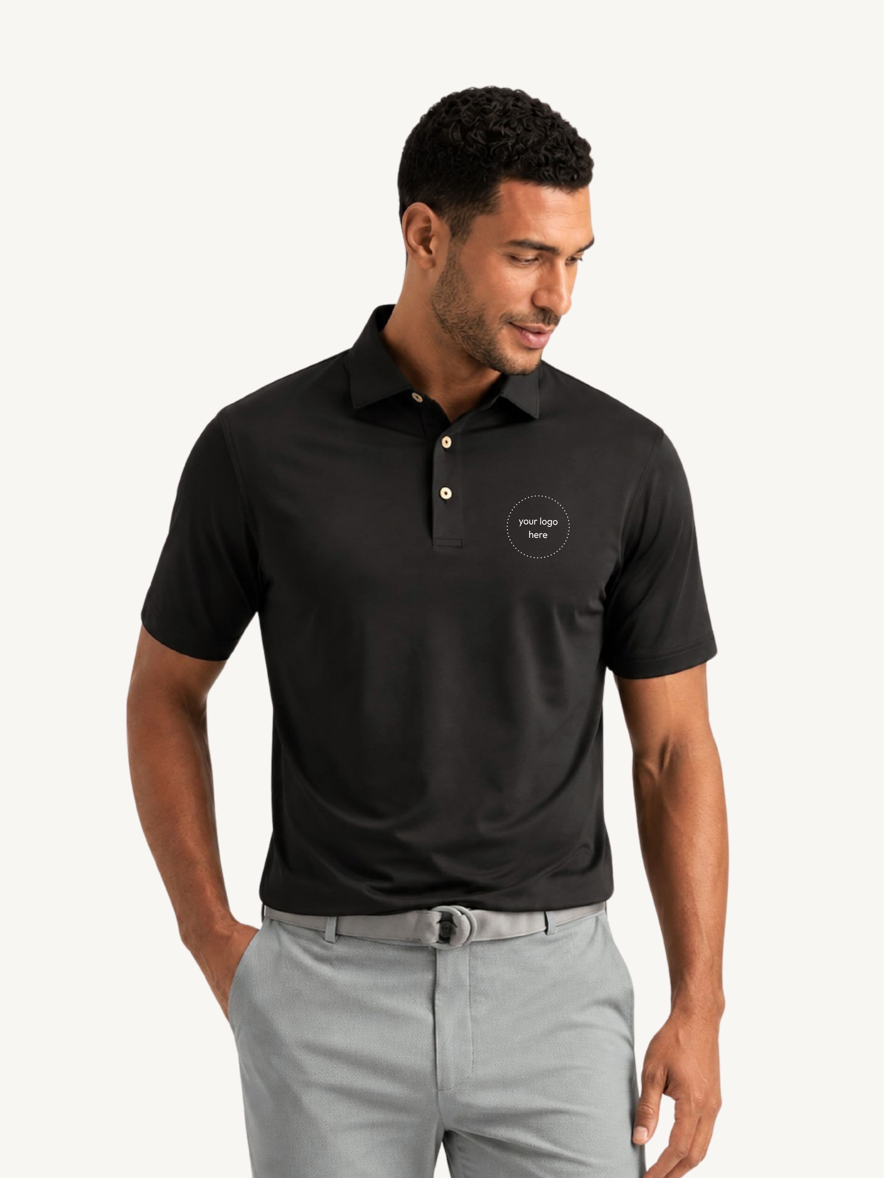 Peter Millar Men's Solid Performance Polo