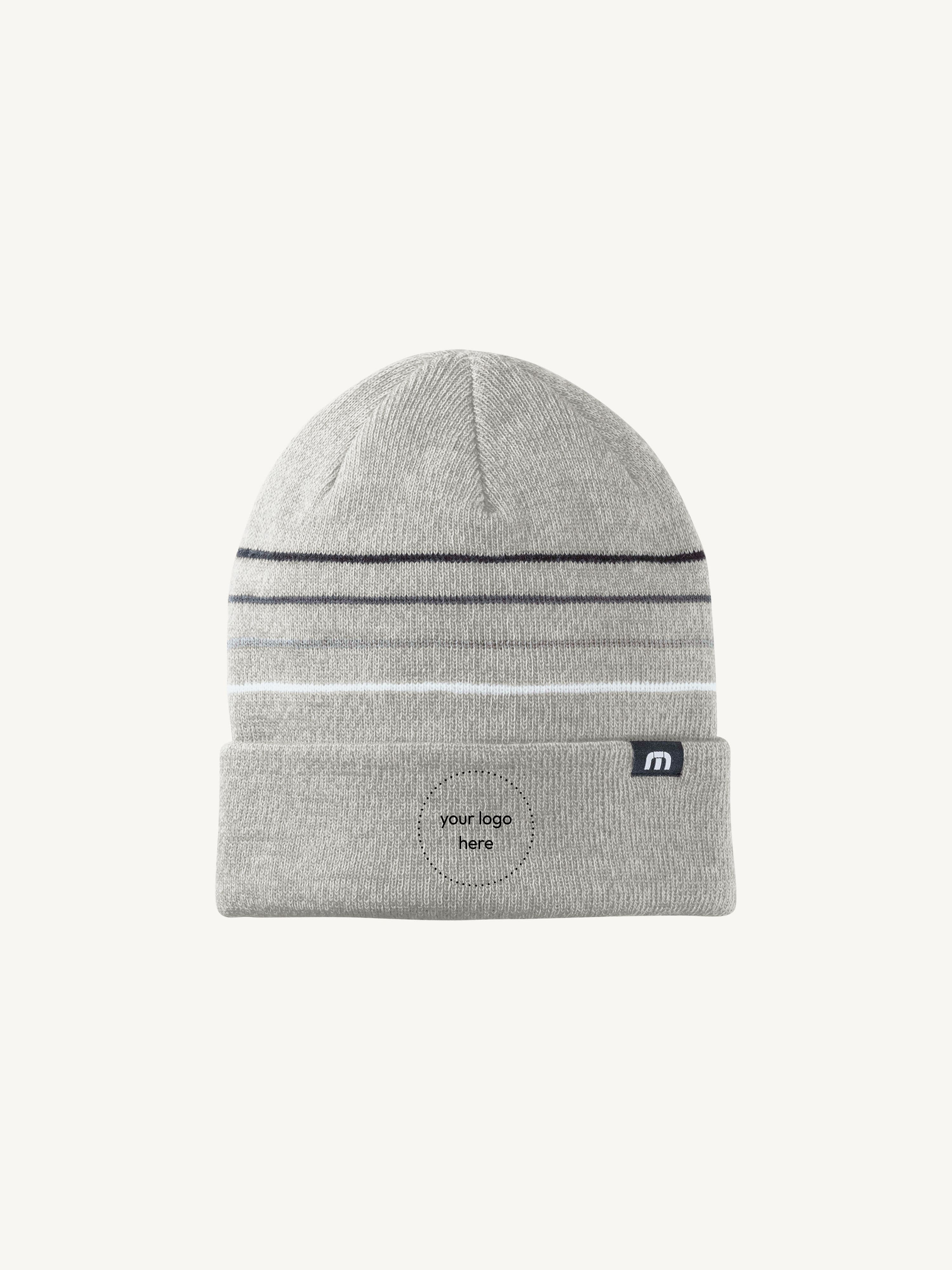 TravisMathew Striped Cuffed Beanie
