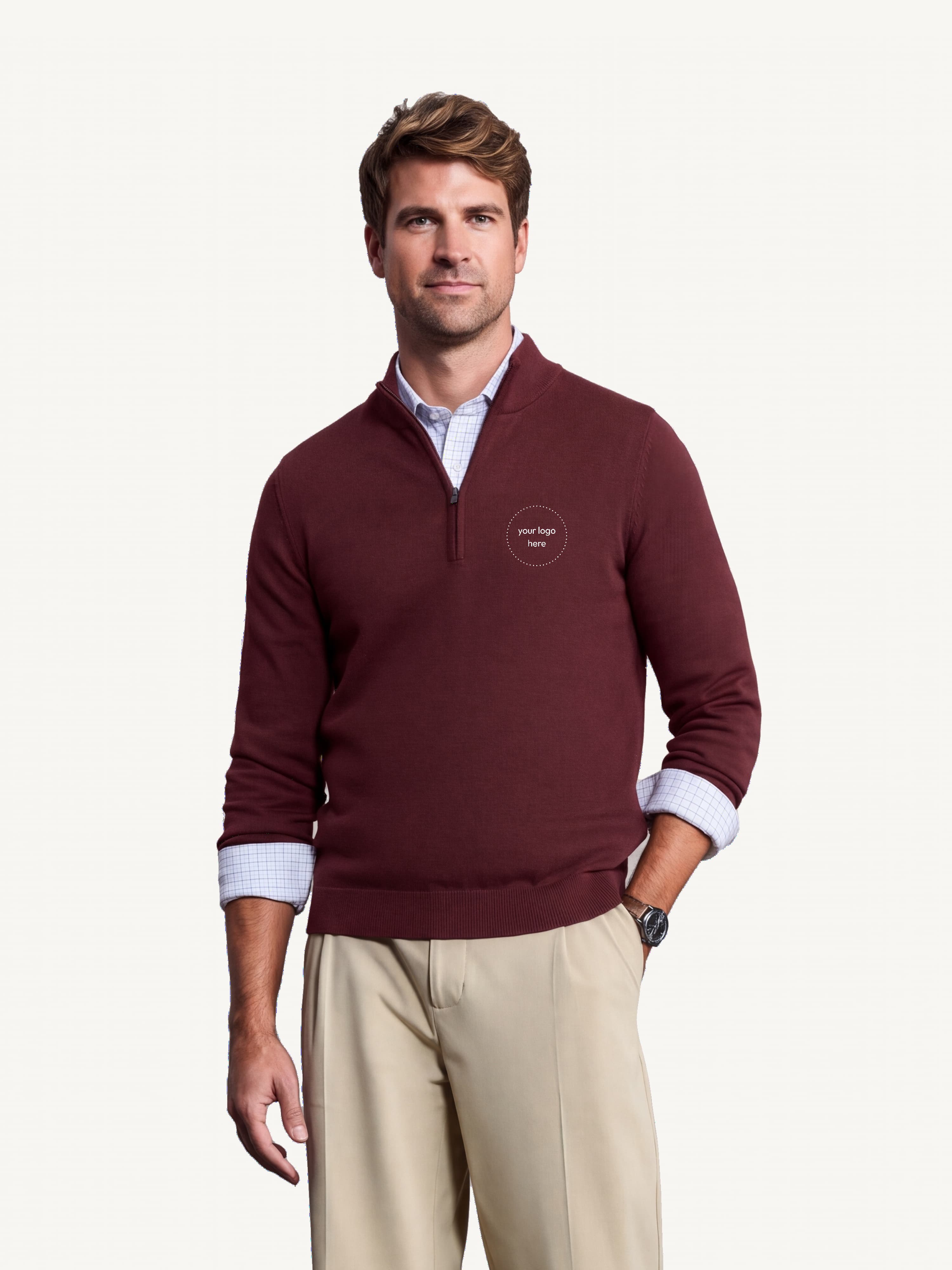 Rhone Men's Commuter Quarter-Zip Sweater