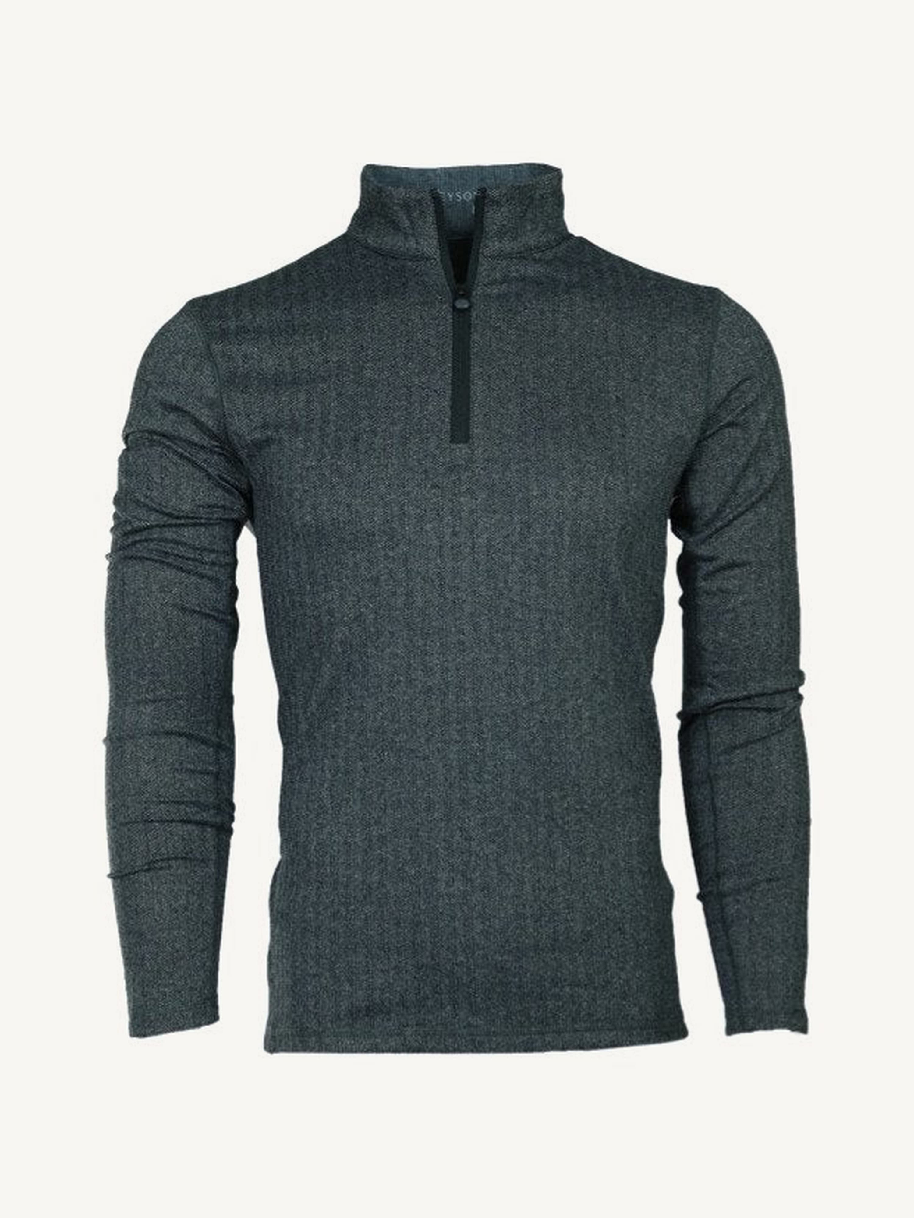 Greyson Men's Colorado Herringbone Quarter-Zip view 3