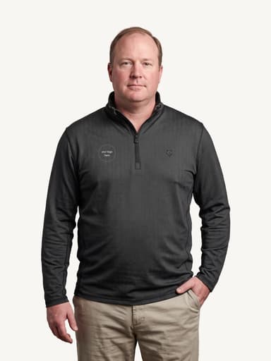 Greyson Men's Colorado Herringbone Quarter-Zip