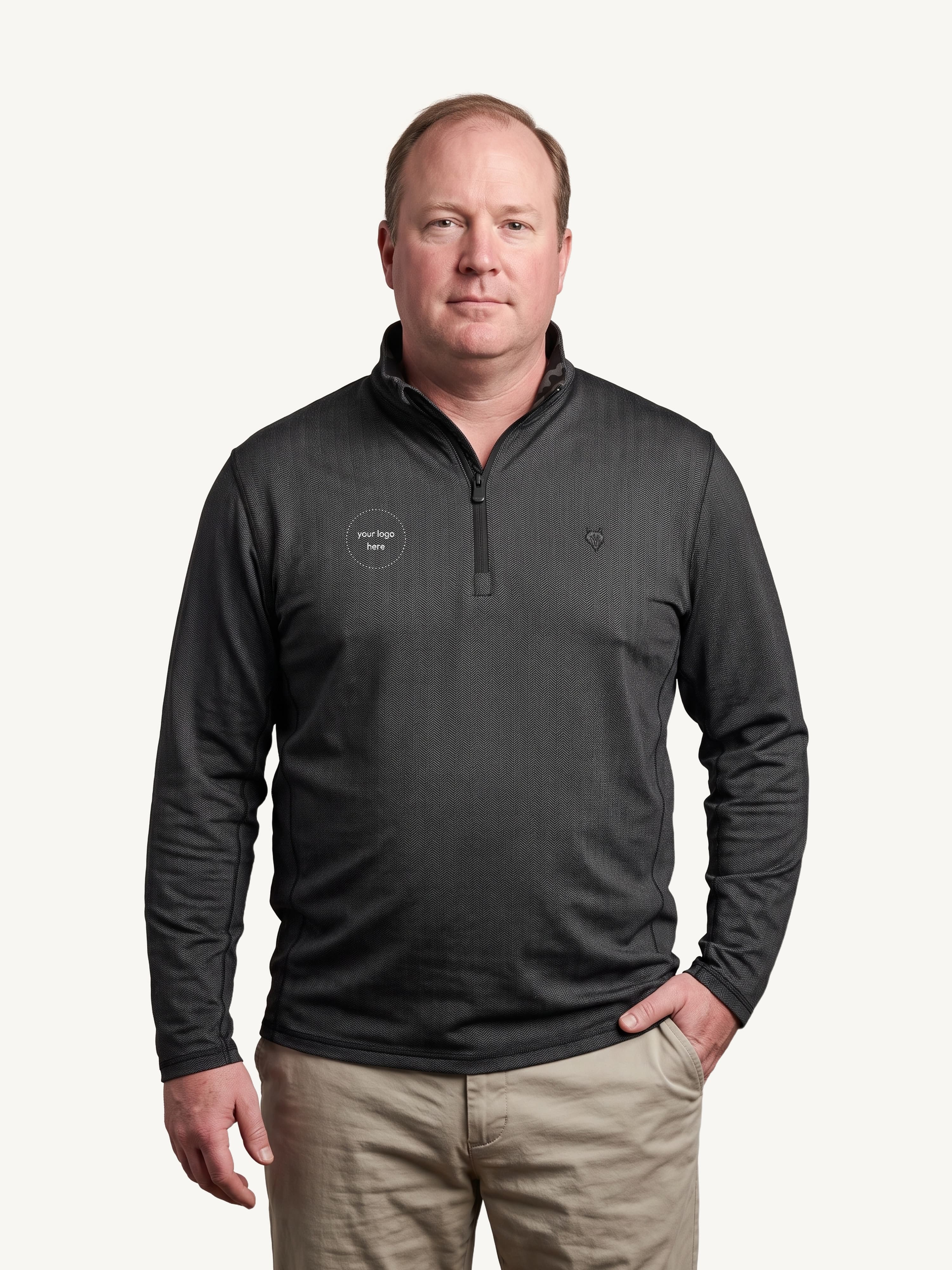 Greyson Men's Colorado Herringbone Quarter-Zip