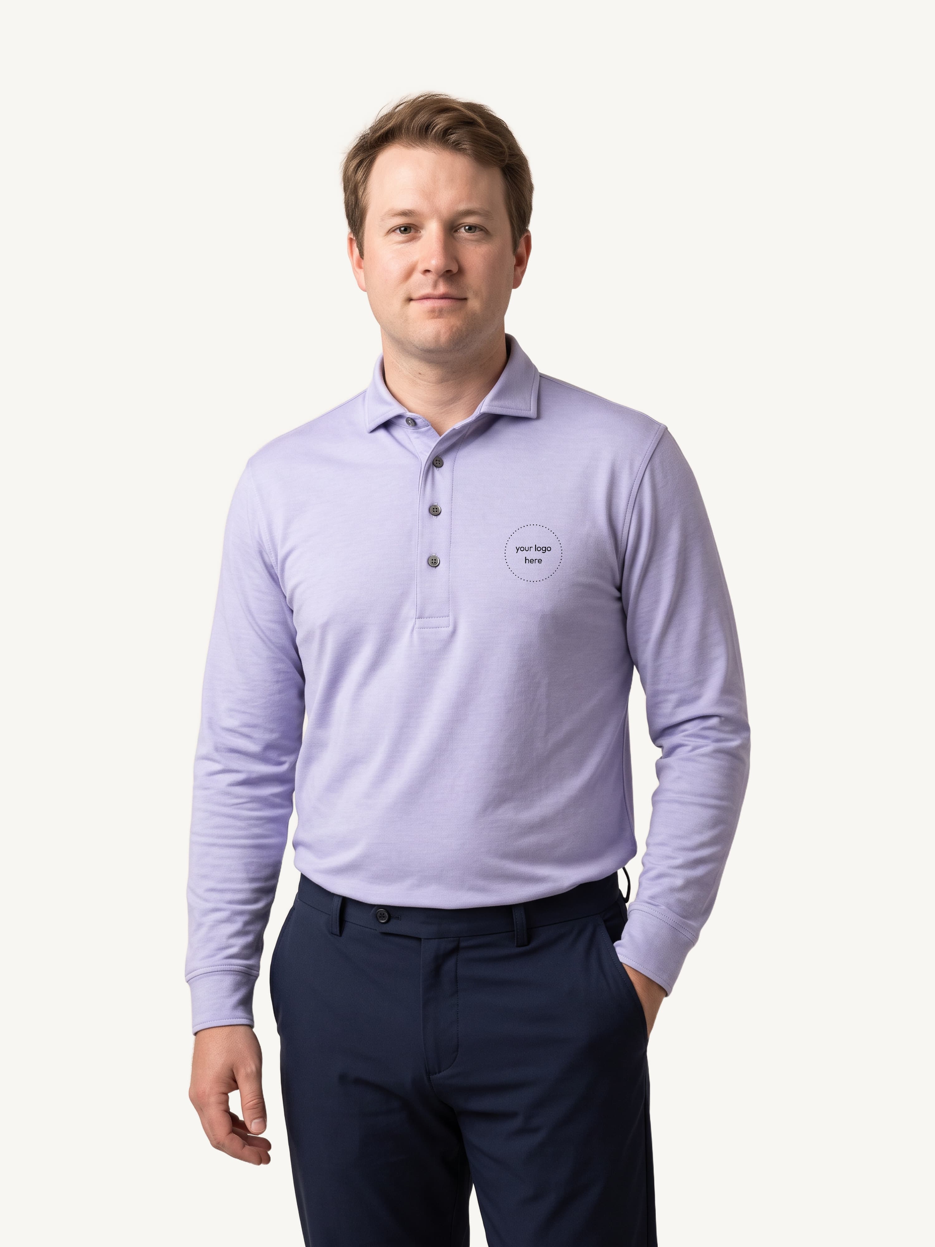 Greyson Men's Omaha Long Sleeve Polo