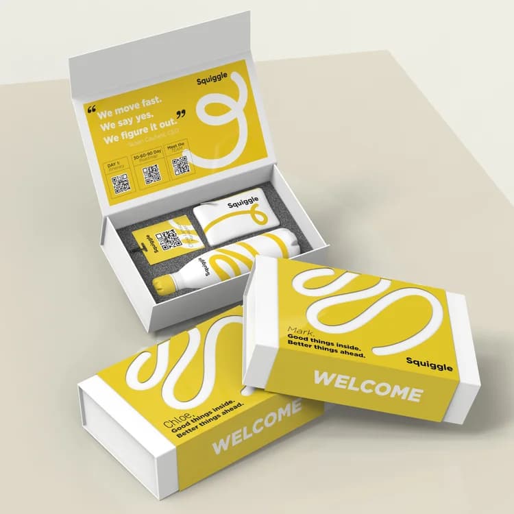 Squiggle welcome kit gift box
