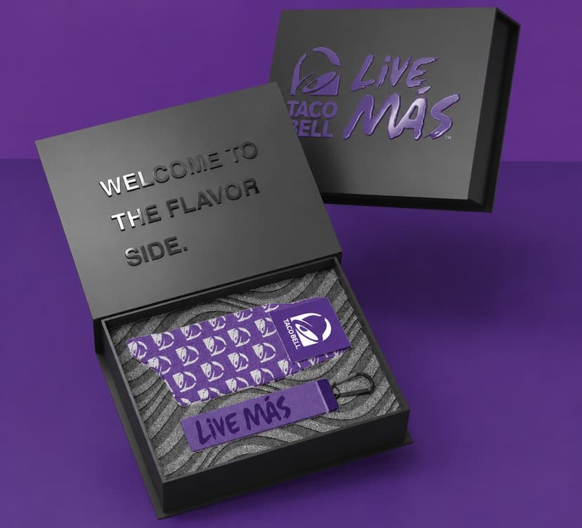 Taco Bell branded holiday gift box
