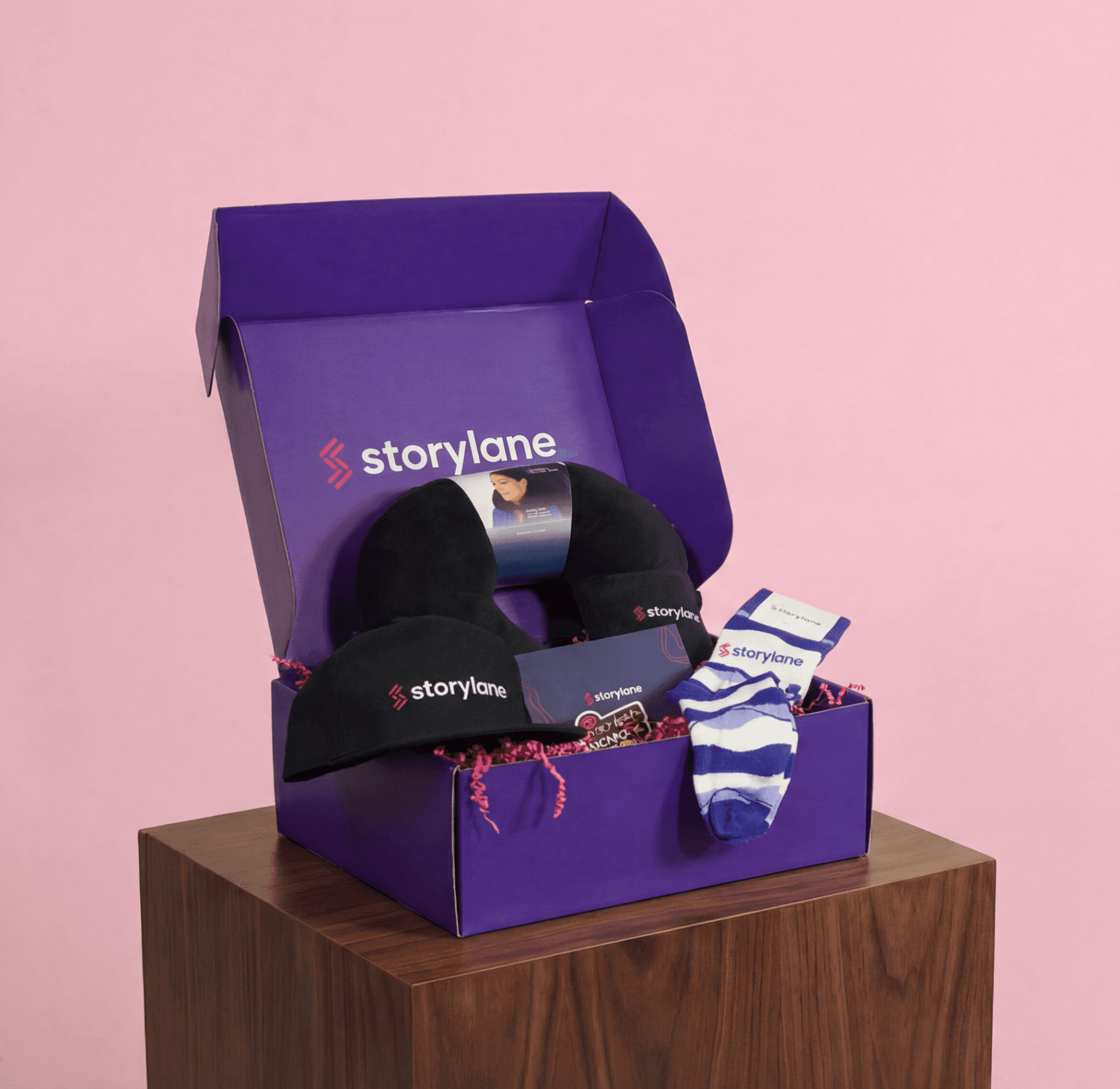Moncur x FastGrid holiday merch pack with branded box and accessories