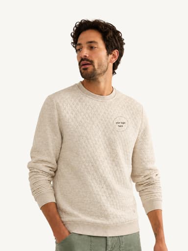 Marine Layer Men's Corbet Quilted Crew Pullover