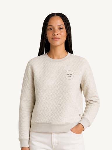 Marine Layer Women's Corbet Quilted Crew Pullover