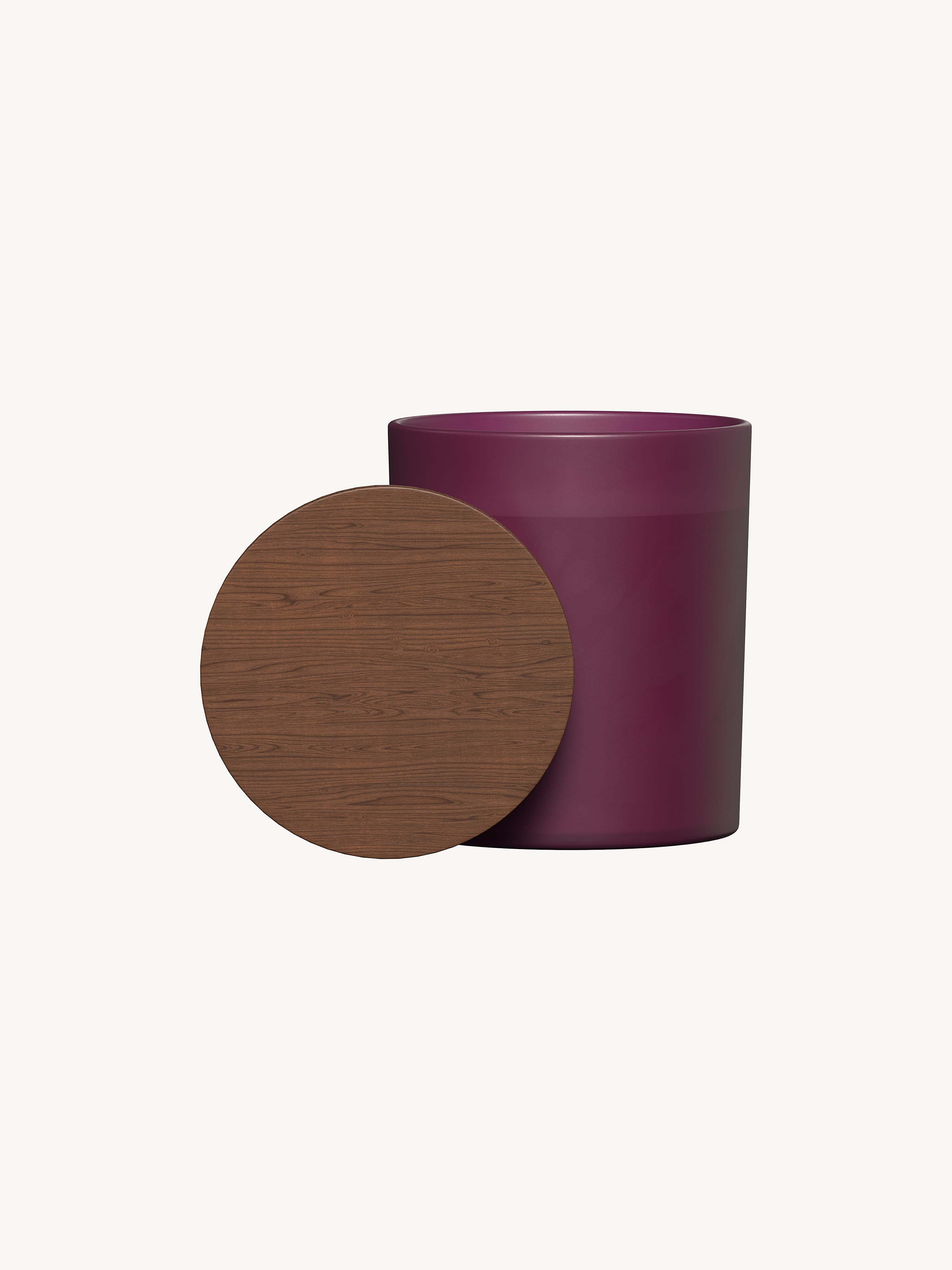Wood Lid Glass Candle 10oz
