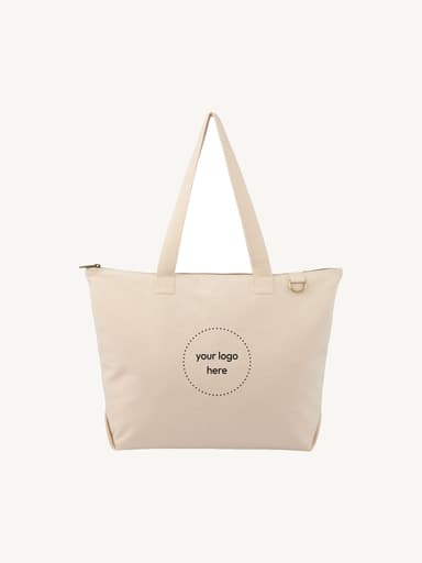 FEED Organic Cotton Zippered Tote