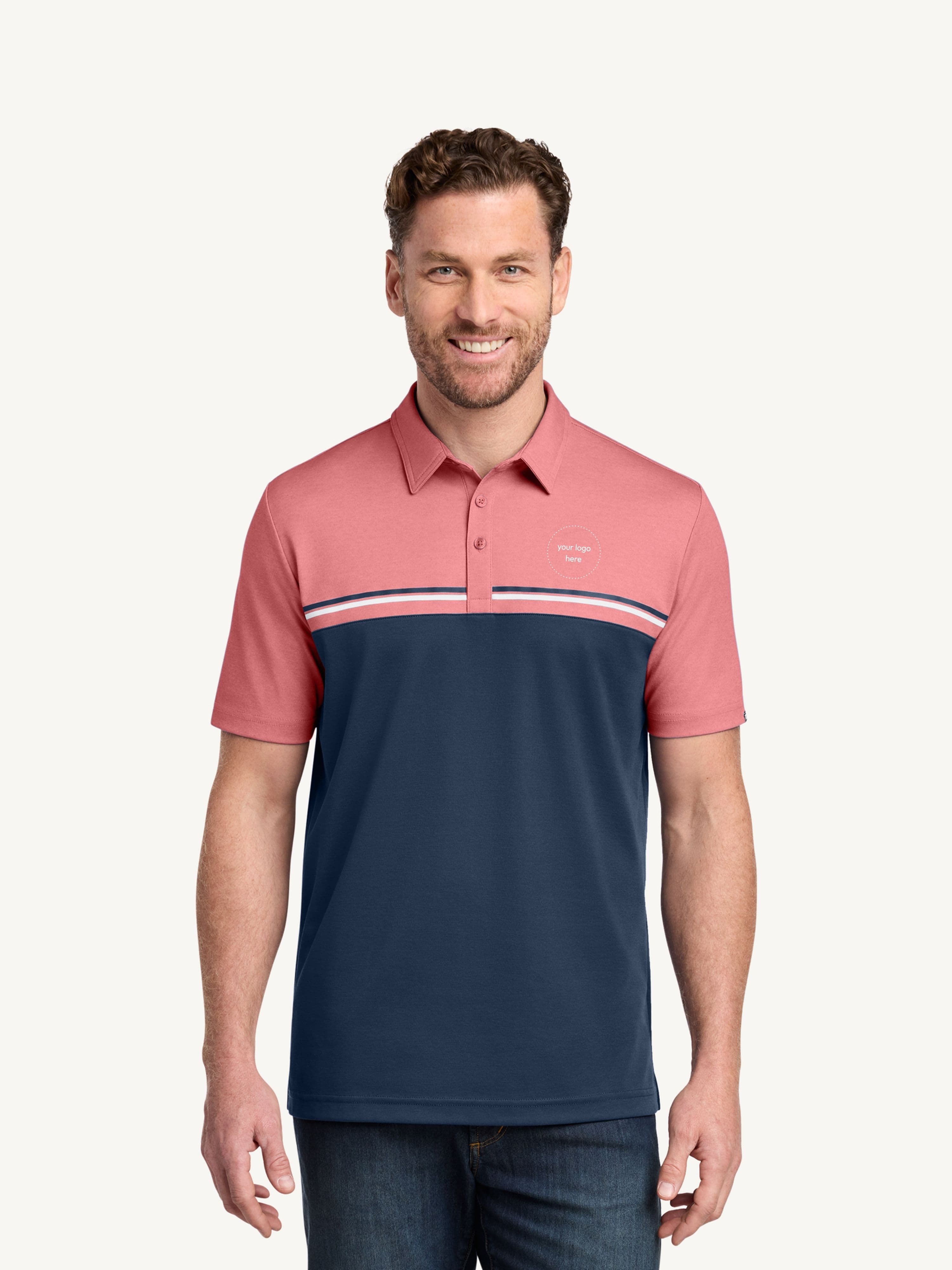 TravisMathew Sunset Blocked Polo