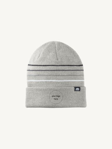 TravisMathew Striped Cuffed Beanie