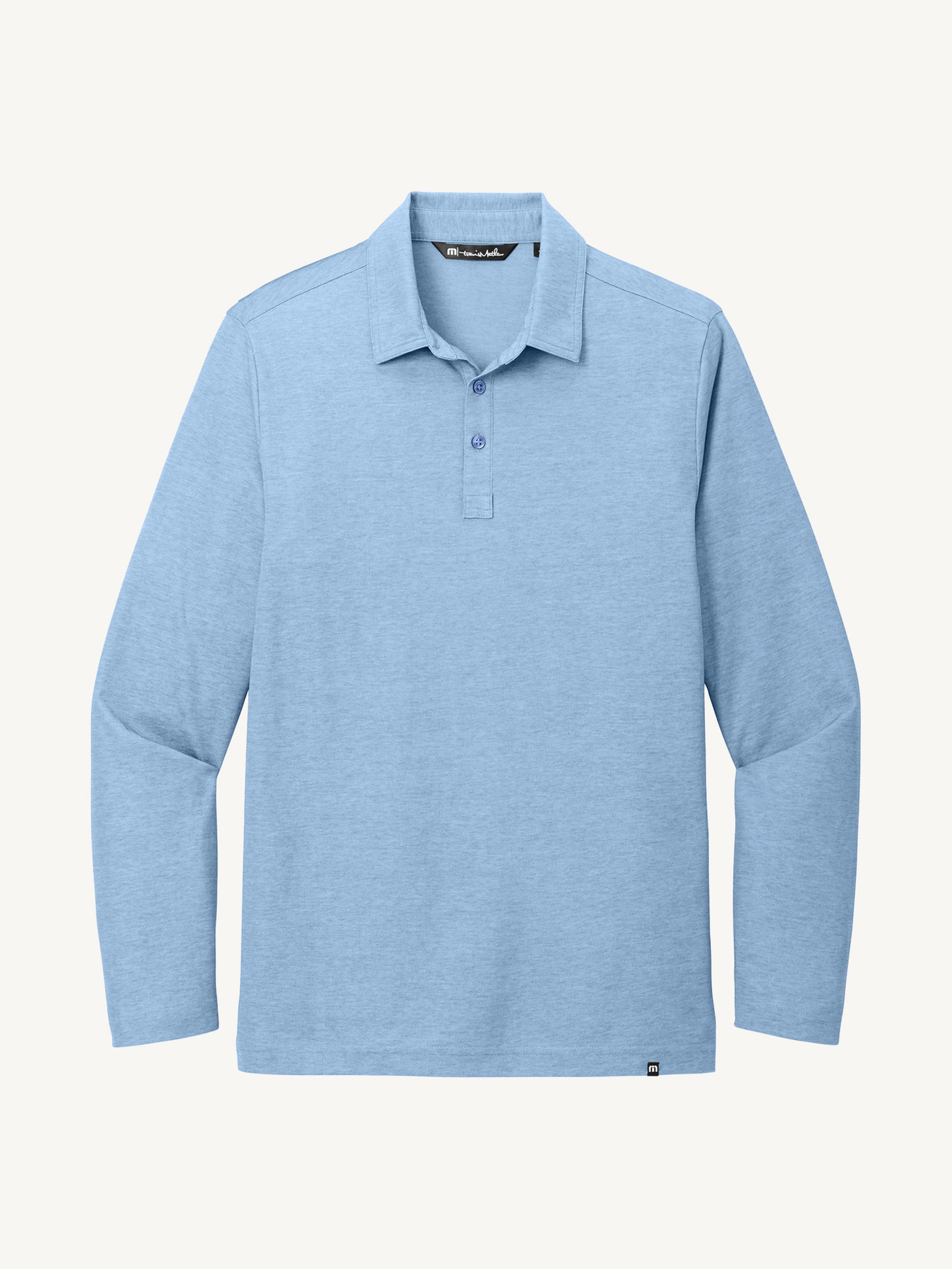TravisMathew Oceanside Heather Long Sleeve Polo