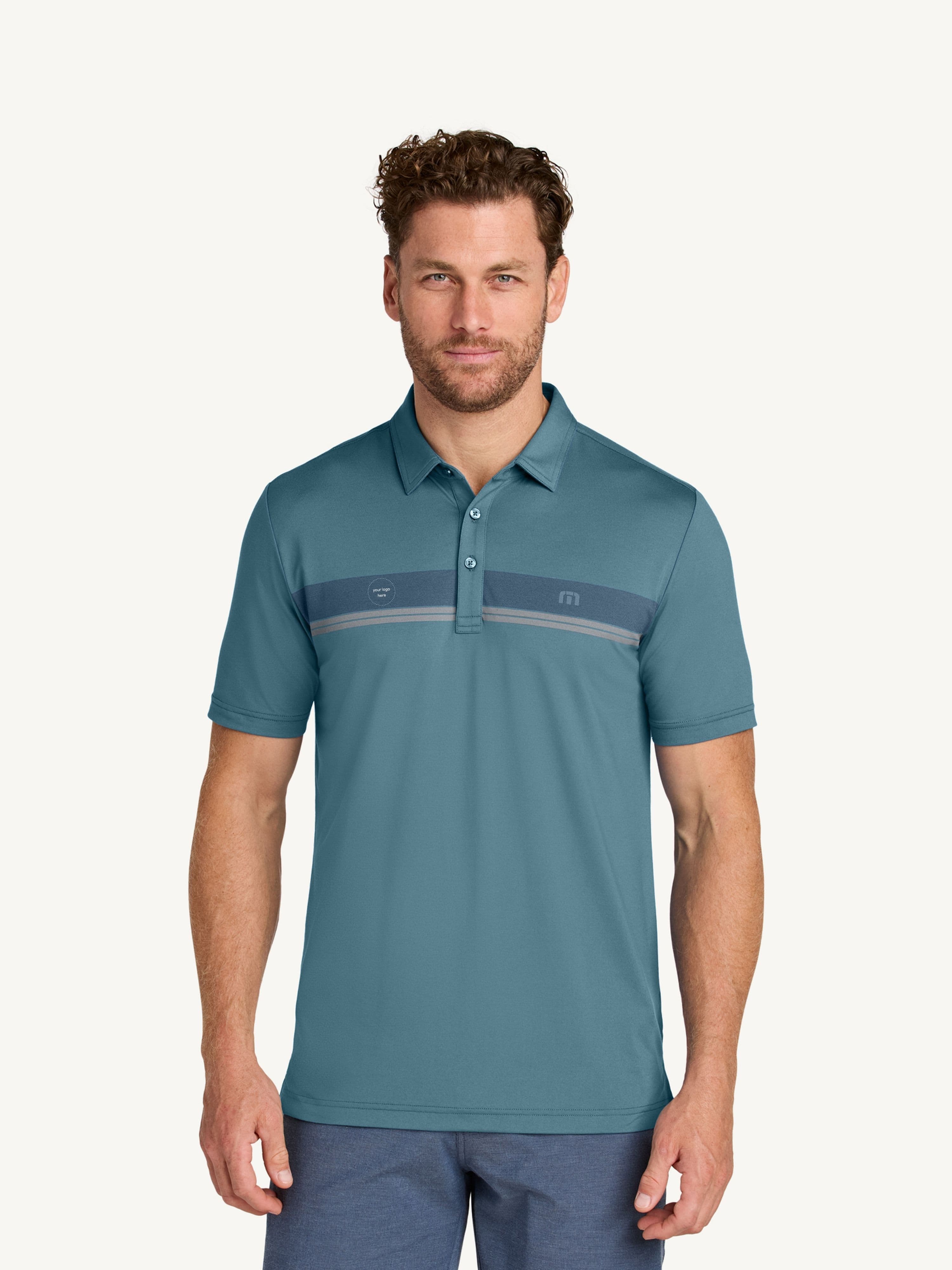 TravisMathew Glenview Stripe Polo