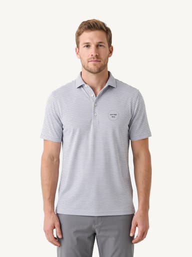 Johnnie-O Men's Stetsons Striped Polo