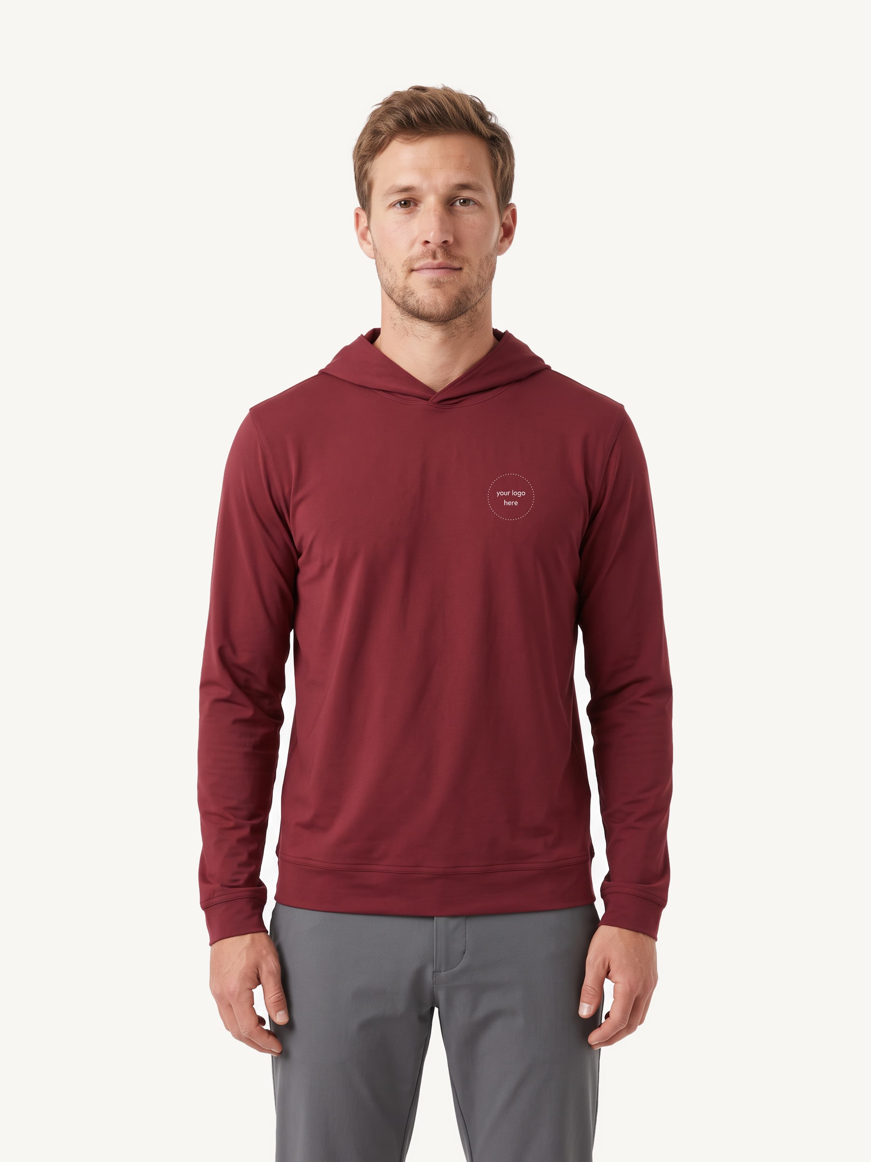 Johnnie-O Men's Motion Hoodie with a custom logo