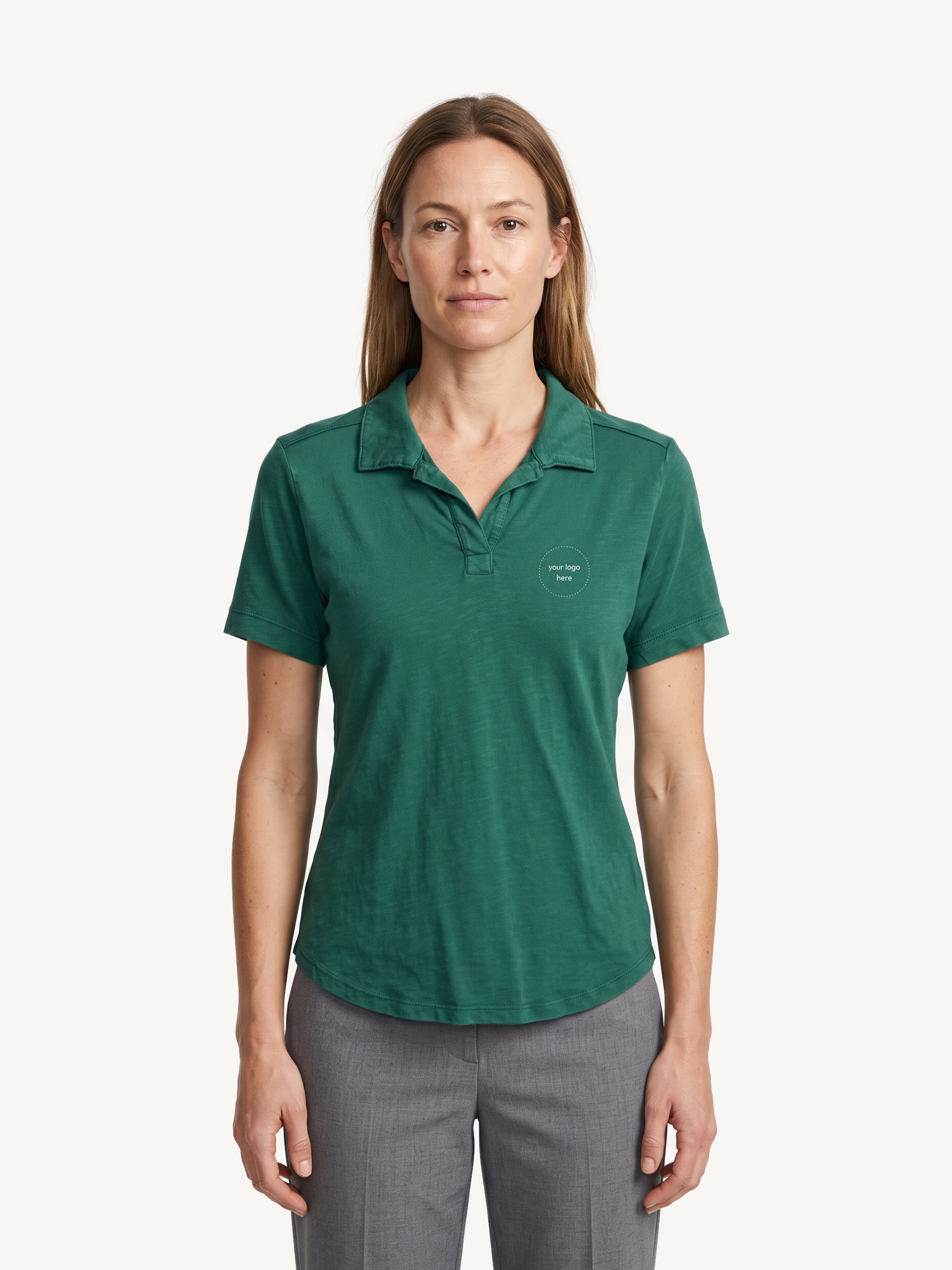 Johnnie-O Women's Coastal Wash V-Neck Polo