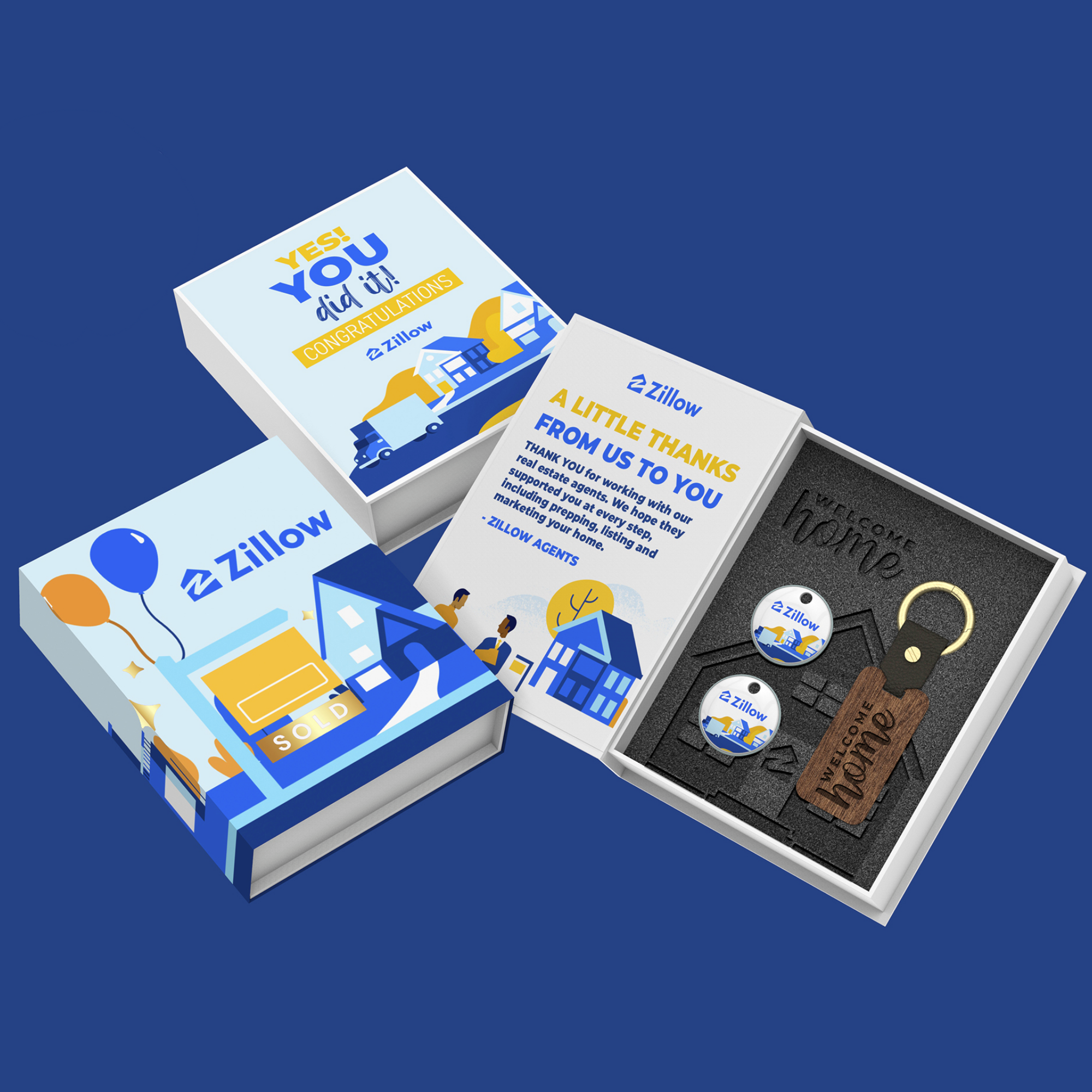 Zillow congratulations Reserve gift box